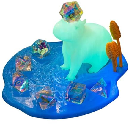 Organizador de dados de mesa, dados impresos en , soporte de dados de animales, bonito almacenamiento de dados, soporte organizador de dados, organizador de juegos de mesa, bandeja de almacenamiento