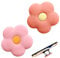 Phone Ring Holder, 2Pcs Flower Silicone Mobile Phone Grip Stand, Universal Cute 2d Flower Cell Phones Holder, Collapsible Expandable Telephone Accessory for Phones and Tablets