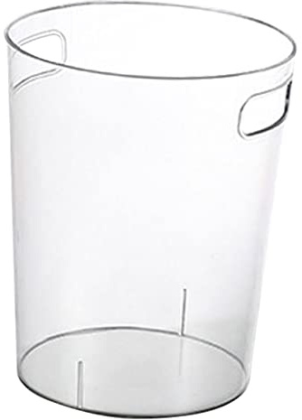 Toyvian Großer Mülleimer aus Pet mit Henkel und Einfachem Design Transparenter Abfallbehälter für Küche und Wohnzimmer Kreativer Aufbewahrungseimer für Zuhause