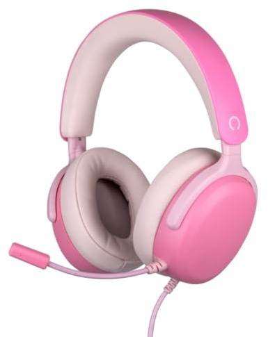 Konix Casque Gaming Circum-aural Filaire Nexus Nintendo Switch 2, PS5 et Xbox Series X|S - Haut-parleurs 40 mm - Microphone - Câble 1,5 m - Rose