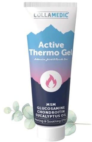 COLLAMEDIC Gel für Muskeln & Gelenke in zwei Varianten: Kühlgel & Wärmgel - Alltäglicher Gebrauch – 200 ml (Wärmegel)