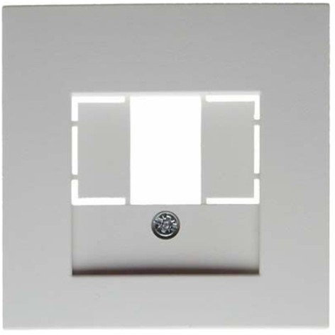 Hager Zentralplatte Anschlussdose TAE S1/B1/B3/B7 weiß Polar