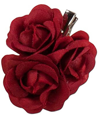 Alpenflüstern Stoffblumen-Brosche rot API029