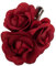 Alpenflüstern Stoffblumen-Brosche rot API029