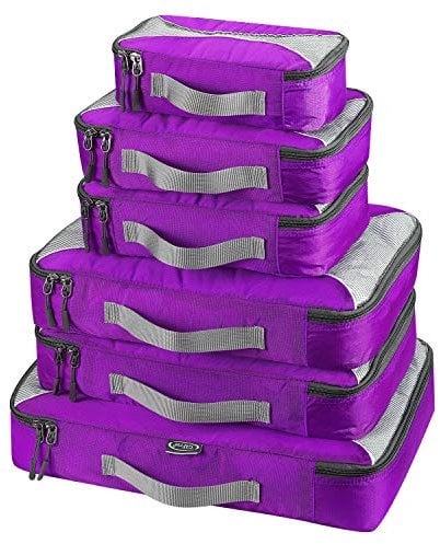 G4Free 3 Stück / 6 Stück / 7 Stück Packing Cubes Organizer für Koffer Gepäck Reise-Set