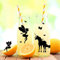 ilka parey wandtattoo-welt Aufkleber Sticker Glassticker Partyaufkleber Elfen Feen und Einhörner mit Schmetterlingen M2011 - ausgewählte Farbe: *lila*