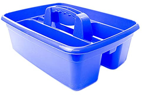 Clay Roberts Cleaners Caddy, Household Cleaning Caddy with Strong Grip Handle, Kitchen Cleaning Products Carrier Basket, Tote Caddy