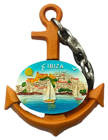 wedaredai 3D Ibiza Spanien Kühlschrank Magnet Anker Stil Souvenir Aufkleber, Spanien Handarbeit Home und Küche Dekoration Kühlschrank Magnet