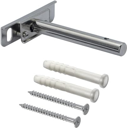 Stahlia Regalbodenträger 10cm Tablarträger unsichtbar Metall (2 Stück) verdeckte Regalhalterung Regalbrett Halterung Wandhalterung Regal Wandregal schwebend