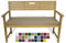 Rollmayer Bankkissen Bankauflage Sitzkissen Bankpolster Auflage für Bänke in Haus und Garten Kollektion Vivid, 1 Stück (Beige 3, 140x50x4cm)