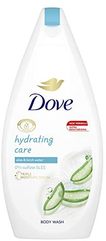 Dove Hydrating Care Body wash with Aloe Vera & Birch Water for a soothing shower and replenished skin 450 ml