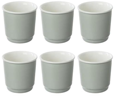Secret de Gourmet - Lot de 6 Tasses à Café Nature 9cl Menthe