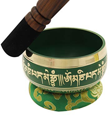 Tibetische Klangschalen-Set, 7 Chakren, wählen Sie Ihre Lieblings-Chakra-Schale, verbessern Sie Ihre Chakra-Meditationspraxis (Herz-Chakra).