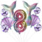 Großes Meerjungfrau Luftballons 8 Jahre geburtstag Deko Mädchen Set 8 Jahre Kindergeburtstag Deko Meerjungfrau Folienballon 8 Geburtstag dekoration Mädchen ballons 8. Geburtstag Deko Mädchen(8)