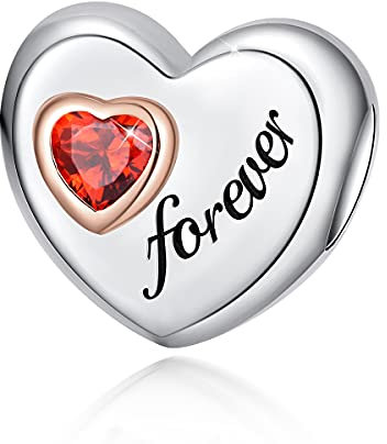 FOREVER QUEEN Für immer Liebe Charms passen Armband 925 Sterling Silber Liebe Für immer Herz Charm Bead für Armband…