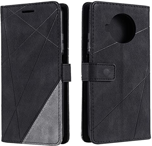 Vankii Cover per Xiaomi Mi 10T Lite/Redmi Note 9 PRO 5G,Flip Caso Libro Portafoglio Custodia in Pelle PU Magnetica,Custodia Pelle Sintetica TPU Antiurto,Funzione Supporto Slot Schede (Nero)