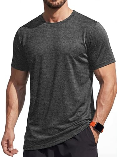 MAGCOMSEN Maillot Running Tee Homme à Manches Courtes de Sport Respirant et Séchage Rapide Basique pour Gym