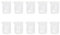 Vaso de Precipitados de Vidrio, 10 Piezas Vasos de Laboratorio de 50 Ml Juego de Vasos de Precipitados Graduados de Vidrio, Vasos de Medición de Vidrio de Borosilicato Profesionales