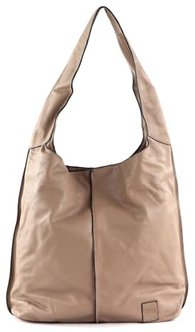 FREDsBRUDER Leder Schultertasche FB 100 II Shoulderbag Soft Taupe hellbraun