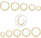 Diamday 10 Stück 6-12mm 316L Stahl Nasenringe Septum Piercing Knorpel Hoops Segmentring Körper Piercing Nase Hoop Lippenringe Helix Ohrringe Für Frauen Männer Gold 18G