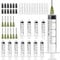 20ML Plastic Syringe, 12pcs Liquid Measuring Syringe Tools, Reusable Fodder Syringes, Large Extraction Dispensing Syringes for Refilling Oil or Glue Applicator