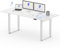 FLEXISPOT Höhenverstellbarer Schreibtisch Basic 180x80cm mit 4-Beinen, Esszimmertisch&Schreibtisch Elektrisch mit 2 Motoren, 2-Fach-Teleskop (weiß+weiß)