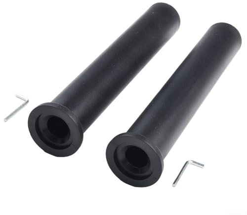 RANRAO 2Pcs Barbell Adapter Sleeve, Barbell Weight Plat Adapter Sleeve Converts 1in to 2in Weight Plate Post for Squat Lunges Hip Lifting