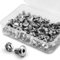 (50 Sätze) M5 x 10mm Innensechskantschrauben und Muttern Set 304 Edelstahl Flachkopf Möbel-Anschluss Schrauben