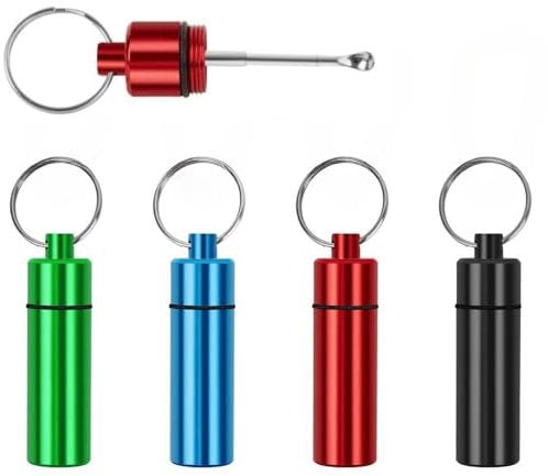 OiwMuOck Bottle with spoon kit Portable refillable container Aluminum alloy telescopic spoon (4 pieces)