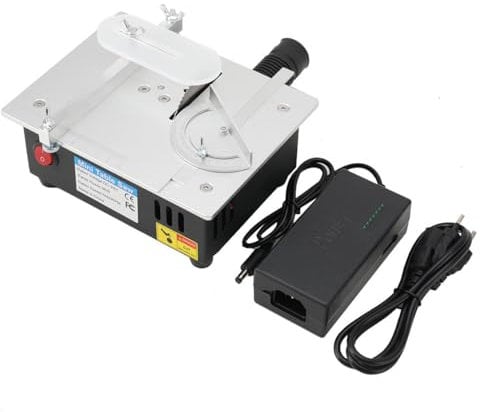 MECUTP Mini Tischkreissäge | Präzisions Tischsäge, 96W Tischkreissägen Mit 7-Gang-Netzteil Einstellbarer, Multifunktionale Table Saw 5000 U/Min Für DIY-Holzbearbeitungsprojekte