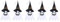 Drahtkörbe Aufbewahrung Hängelampe, Lichterkette, Festival-Atmosphäre, Licht, Garten, Heimdekoration Blumentopf Balkon Metall (Silver, One Size)