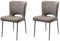 möbelando Esszimmerstuhl >Tom< (2er-Set) in Stoff grau/schwarz - 49x83,5x59,5 (BxHxT)
