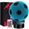 Polemera Football Gifts for Boys, Football Lamp for Kids Girls, Boys Christmas Gifts, 3D Illusion Night Light with 16 Colors Change by Remote Control, 6 7 8 9 10 Year Old Boy Birthday Gifts