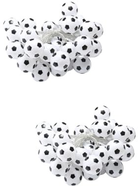 WHAMVOX 2stücke Fußball Lichterkette Dekorative Lichter Für Innen Außen Warmweiß Für Partys Und Festlichkeiten Energieeffizient Langlebig Und Charmant