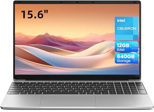 jumper Laptop 15,6 Zoll FHD Display, Installieren Office 365, 12 GB RAM 128 GB eMMc + 512 GB SSD, Prozessor 5305U Notebook, Akku 38 Wh, Zwei Stereo-Lautsprecher, Typ-C, USB 3.0, Digitale Tastatur