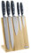 Cooks Professional Ultimate 5 Piece Knife Set with Magnetic Bamboo Knife Block & Micarta Handles | Satin Finish Stainless-Steel Blades | Home Kitchen Paring, Utility, Chef, Bread & Carving Knives