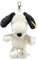Steiff Anhänger Snoopy 15cm weiß, Peanuts Schlüsselanhänger, Snoopy Plüsch-Anhänger, Kuscheltier-Anhänger mit Schlüsselring aus kuschelweichem Plüsch, waschmaschinenfest