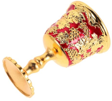 Cabilock Renaissance Style Goblet Wine Glasses Vintage Metal Chalice Cups for Drinks Elegant Temple Cup