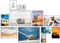 Wackadoo Bilderrahmen Set 11er 30x40 cm A4 21x29,7 (DIN A4) 15x20 cm 13x18 cm 10x15 cm mit echten Glasscheiben, Bilderrahmen Set verschiedene Größen silber, photo frame Poster