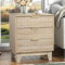 Yvsevnr Nachttisch, Nachtschrank Holz 3 Schubladen, Landhausstil Nachtkommode, Telefontisch Nachtschrank für Boxspringbett Sofatisch Beistelltisch für Schlafzimmer, Wohnzimmer