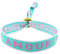 Selfmade Jewelry - Statement Festival Armband Stoff Armband Damen Stoffarmbänder in Pink für Festival Outfit Damen (AMOUR (Türkis)