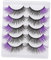 FOYTOKI 5 de Faux Cils Naturels en Colorés Extensions de Cils Réutilisables avec Boîte