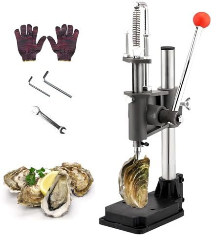 Ysislybin Ouvre Huitre, Couteau À Huîtres en Acier Inoxydable Ensemble de couteaux à huîtres Ouvre-huîtres Oyster Shucker Avec Hauteurs Réglables Outil à Fruits de Mer pour Les Ménages Restaurant