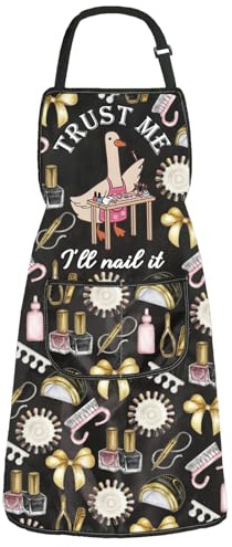 Nail Salon Technician Beauty Gift Nail Technician Apron With Pocket Manicurist Work Apron For Salon Artist Gift