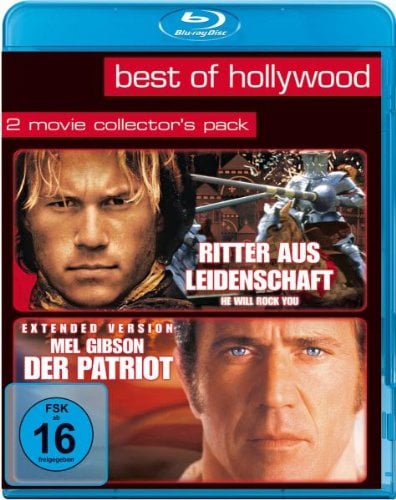 Ritter aus Leidenschaft / Der Patriot - Extended Version, 2 Blu-rays: Mit Wendecover ohne FSK