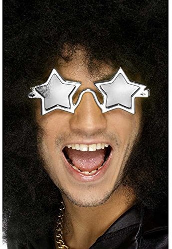 Smiffys Superstar Sonnenbrille, Silber