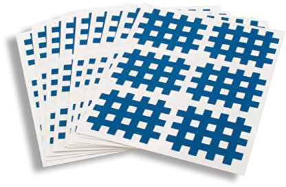 AFH Cross Tape Exklusiv | verschiedene Ausführungen (Größe 2 | 60 Stück | ca. 28 x 36 mm, blau)