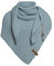 KNIT FACTORY - Dreiecksschal Coco - Damen Strickschal mit Wolle - Umschlagtuch für den Herbst und Winter - Winterschal - Dreieckstuch - Hochwertige Qualität - XXL Schal - 190 x 85 cm - Stone Green
