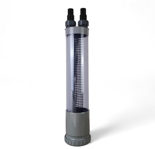 BoFiTec Vorfilter Steinabscheider für Schlammsauger Teichreiniger Teichsauger (DN125-117cm, Transparent)