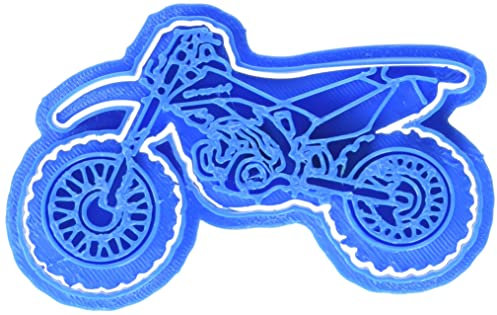 Cuticuter Moto Kawasaki di Biscotti, Blu, 8 x 7 x 1.5 cm